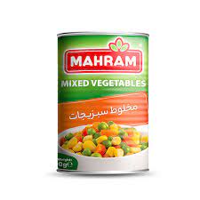 مهرام کنسرو مخلوط سبزیجات400گرم