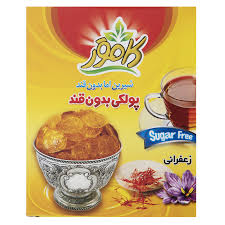 کامور پولکی بدون قند زعفرانی