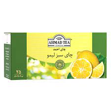 احمد چای تی بگ سبزلیمو 25عددی